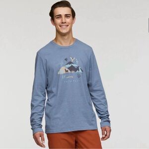 Cotopaxi Men's XL The Solstice Long-Sleeve T-Shirt Tempest Blue NWT Cotton